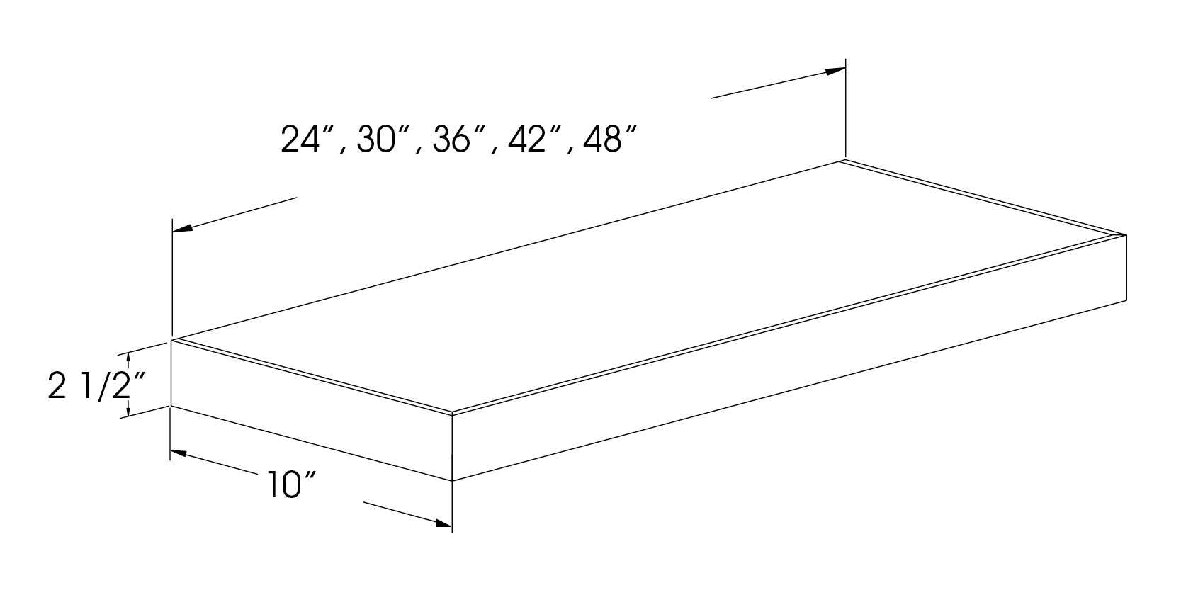 Floating Shelf Spec