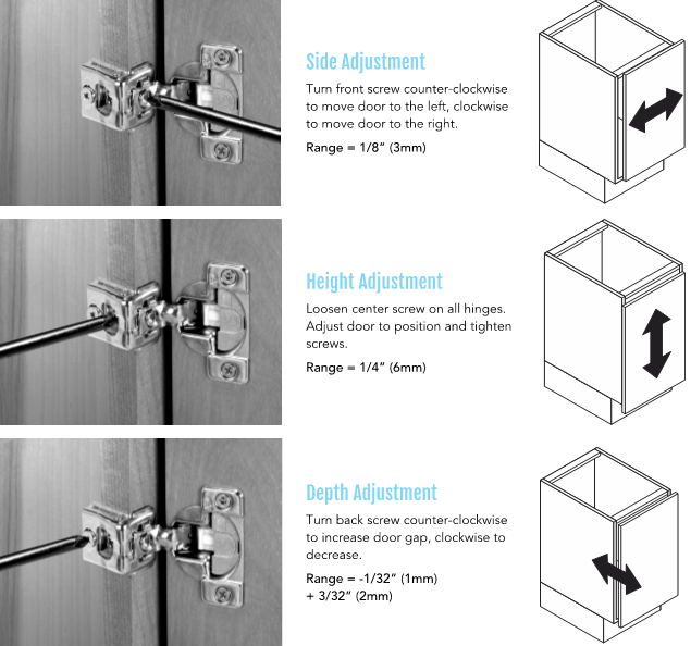 hinge adjustments