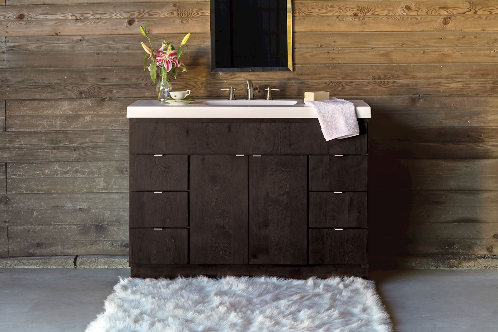 Contemporary Flat Panel Bath Vanity