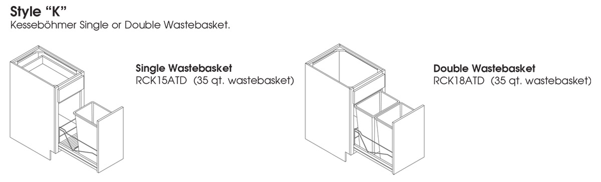 Kesseböhmer Wastebasket style K