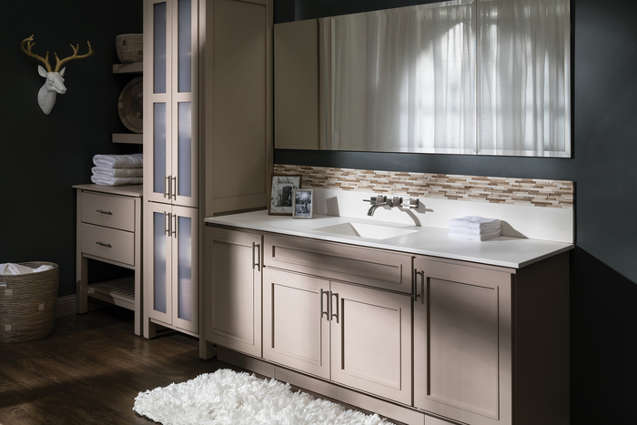 Portland Bath Cabinet in Morel